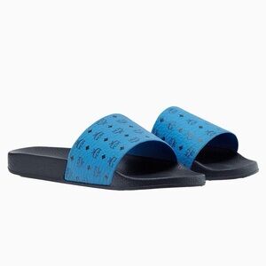 MCM Men’s Monogram Print Slide